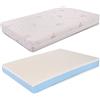 miasuite i sogni italiani Lupin II 120x200 H22 Memory, Aloe Vera, Bianco, alla Francese