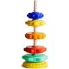 Senermter Giocattolo impilabile rotante, giocattolo torre arcobaleno | Torre arcobaleno Spin Stack | Giocattolo impilabile Rainbow Spin, giocattoli divertenti e coinvolgenti per lo sviluppo del