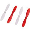 vhbw 4X elica Compatibile con Revell QG550XS Drone - 2 Coppie di eliche di Ricambio, autobloccante, Bianco/Rosso