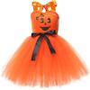 Generico Vestito Halloween Bambina 7 Anni Costumi Strega Ragazza Vestiti Tulle Ragazze Costume Mago Halloween Abiti Carnevale Principessa Vestito Battesimo Vampiro Vestitino Abito Travestimento Feste Cosplay