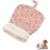 Generic Accogliente nido per cani e gatti, caldo e soffice, sacco a pelo per gatti, cuccia invernale semi-chiusa, in morbido peluche, per interni, gattini, cuccioli di piccola taglia, comodo per animali