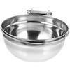 HOLIDYOYO Ciotola Per Cani Sospesa in Acciaio Resistenti 20x10 Cm, Mangiatoia Rimovibile Per Acqua Della Cuccia, Ciotola Appesa Per Gabbia Adatta a Cani Piccoli e Di Taglia Media