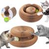 WAQIZCXZ Giocattoli tiragraffi pieghevoli Magic Organ per gatti, pad per graffiare a fisarmonica con palla, giocattolo interattivo riciclabile Kitty Kurlz per gatti domestici e gattini