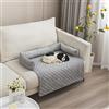 OKYUK Letto per Cani Lavabile a Mano, Cestino, Coperta, Divano, Copridivano Super Morbido Antiscivolo per Cane di Taglia Grande (75 x 75cm, Grigio)