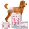 DONO Pannolini per Cani Femmina, 10 pezzi, Pannolino Cane Femmina, Mutandine per il calore, pannolini per gatti incontinenti, super assorbenti, incontinenza, L (30-50 cm)