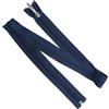 Aerzetix - Set di 6 Cerniere Lampo a Spirale N°5 80cm separabili con cursore Decorativo per Cucito Artigianato Abbigliamento Borse | in Metallo Nylon Poliestere | Colore Blu Scuro