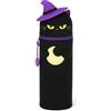 Legami - Kawaii Astuccio Scuola 2 in 1 Halloween 2025 in Morbido Silicone, Black Kitty, Portapenne da Tavolo, Chiusura con Cerniera, Penne Pastelli Pennarelli, H 20 cm