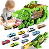 Ronronner Camion Giocattolo Per Bambini, Camion Bambini, Con 10 Macchinina, Auto Giocattolo Portatile, Pista Da Corsa Che Si Trasforma In Un Dinosauro, Regalo Per Ragazzi 3, 4, 5, 6, 7, 8 Anni