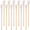 NQEUEPN 12pz Pali per Piante per Elettrocoltura, Pali da Giardino in Rame da 29,2cm Antenne a Bobina in Rame ad Alto Rendimento Antenna Lunga per Elettrocoltura per Piante da Frutta Verdura Crescita