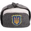 PetriStor Cappello da sauna tradizionale in lana con paraorecchie, feltro naturale, Grigio, Large