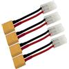 LINSYRC 4 Pezzi Adattatore Connettore Male Spina XT60 a Connettore Female Spina Tamiya con Cavo in Silicone 10CM 14AWG per Batteria RC Lipo