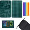 ZHIQIN Sensory Activity Board Tavola di Attività Sensoriale Double Face Sensory Fidget Gioco Toys Giochi Sensoriali Autismo Silicone con 20 Corde per ADHD Ansia per Bambini dai 3 Anni e Adulti