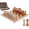 Marble Range Scacchiera da 30 cm realizzata a mano, color corallo e marrone scuro, con scatola per riporre i pezzi. Set di scacchi da viaggio classico per adulti con pezzi e 2 regine extra