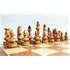 Master of Chess Scacchiera in Legno Set BYZANTIUM 59 cm - Fatto a Mano Grandi Scacchiera Portatile - Intarsiato Set di Scacchi Pieghevoli per 2 Giocatori Età 96+ - Costruzione Solida