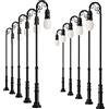 Evemodel 10 Pezzi 1:87 Modello Ferroviario Treno LED Lampada Post Luci stradali Bianco Ho Scala