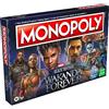 MONOPOLY: Black Panther dei Marvel Studios: gioco da tavolo Wakanda Forever Edition per famiglie e bambini dagli 8 anni in su, gioco per 2-6 giocatori