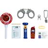 Theo Klein 8850 Set della polizia, Il set Police Unit Ben & Sam è composto da 10 pezzi, Include una torcia tascabile e una paletta della polizia con luce alimentati a batterie, Dimensioni della confezione: 40 cm x 32 cm x 4,5, Giocattolo per bambini a …