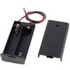 Gaoominy 2 X AA 3V Slot per Contenitore Interruttore sopra/off Cablato Coperchio Portabatterie