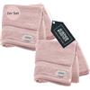 Schöner Wohnen Kollektion SCHÖNER WOHNEN Set di 2 Asciugamani Viso 50x100 - Rosa - altamente assorbente - 100% cotone - Piccoli Teli de Doccia per Ospiti e Mani - bambini in spugna - Oeko-Tex - 500g/m2 - Hotel e B&B