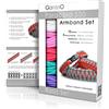 Ganzoo set braccialetti Paracord 550 fai da te, colore pastello, kit intreccio e nodi per hobby creativi, 5 corde da 3 m (tot 15 m) con 5 chiusure a scatto in plastica