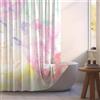 Feagar Tenda da doccia 200 x 240 cm, acquerello rosa, impermeabile, antimuffa, ad asciugatura rapida, lavabile, in poliestere, per bagno