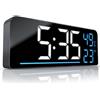 CSL-Computer CSL - Sveglia Digitale con Ampio Display, 2 Modalità di Allarme, Orologio Sveglia da Comodino, 4 Livelli di Luminosità Regolabili, Snooze, Visualizzazione di Umidità e Temperatura, Timer, 12/24 Ore