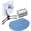 BAKUUM Confezione di accessori per Cecotec Conga 999 Origin e 999 Map. Contenuto del kit: 2 mozzi, 2 filtri, 2 alloggiamenti in silicone, 2 spazzole laterali spazzole (kit da 8 pezzi)