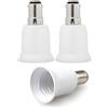 TWDRTDD Adattatore convertitore base B15 a E27, TWDRTDD B15 B15D a E27 portalampada convertitore presa luminosa per lampadina a led (3, B15-E27)