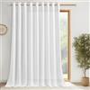 CUTEWIND Tende per Interni Bianche Lino Soggiorno Salotto Moderne 1 Pezzo 300x245 CM Tende Camera da Letto con Occhielli Semitrasparente Tenda Bianca Divisoria per Interni Finestra Porta