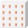 CREATCABIN 128 pz 8 fogli Piccoli Adesivi Popcorn Etichette Adesive Bomboniere 0.98 pollici Mini Rotonde Punti Cerchio Immagine Decalcomanie Decorative Planner Scrapbooking Laptop Calendario 2.5x2.5cm