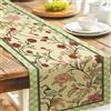 NBEADS Runner Da Tavolo A Forma Di Uccello, Runner Da Tavolo Con Fiori Da 33X183cm, Stile Fattoria, Stagionale, Primaverile, Decorazione Da Tavolo Per Cucina, Festa, Cena