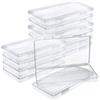 Qualsen Scatole Plastica con Coperchio, 12pack x 19.5 x 10.5 x 2.3 cm