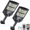 YACAISI Solar Street Lights Outdoor, 8500K LED Solar Powered Light Dusk to Dawn Flood Waterproof Lamp con Motion Sensor Wall Mount Security Lights per cortile, cortile, garage, giardino