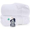 Utopia Towels Asciugamani Bagno,Confezione da 2, 180 x 90 cm, Bianco