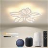 BAYHT Plafoniera LED Soffitto, 65W Lampada da Soffitto con Matter Compatibile con HomeKit, Alexa, Google e IFTTT, Moderna Plafoniera Intelligente per Soggiorno, Camera da Letto, Sala da Pranzo