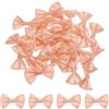 QUARKZMAN 30Pz Fiocchetti Rosa Chiaro 3.8x2.5cm Fiocchi Nastro Raso per Creazioni Regalo Fiocco Piccoli per Decorazioni all'Ingrosso Mini Fiocchetti Natalizi