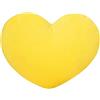 Generic Simpatici cuscini a forma di cuore per San Valentino, regalo di San Valentino, per divano, soggiorno, camera da letto (40 cm, giallo)