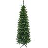 MAURY'S IL NUMERO UNO DEL RISPARMIO Maury's Albero di Natale Artificiale Extra Slim Sintetico Verde 210 cm con 687 Rami Folto Effetto Realistico Decorazione Natalizia Rami a Gancio