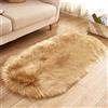 Generic Tappeto Salotto Pelo, Morbido Tappeti, Moderno di Forma Ovale Tappeti per Soggiorno per Divano Camera da Letto Home Decor(Dark Brown,80x180cm)