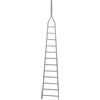 AgriEuro Premium Scala agricola da potatura in alluminio S8000 12/1, 12 gradini, 4.50 m - Altezza stimata operativa 5.50 m