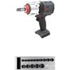 Ingersoll-Rand W7153 DXS2 Avvitatore a Impulsi 20V, 2170 Nm, Anello a Frizione, Solo Strumento + Set di bussole metriche esagonali a percussione, attacco, 15 pezzi, acciaio al cromo-molibdeno