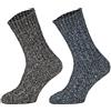 Tobeni 4 Paia caldo Donna Uomo Calze Norvegesi Lana di Pecora Pre-lavata Inverno Unisex Natura 39-42