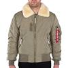 Alpha Industries Injector III Giacca Bomber da Uomo Sage-Green