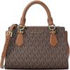 Michael Kors Marilyn Small Signature Logo Messenger Bag Brown PVC