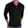 Sailwind Poloshirt con cerniera da uomo autunno e inverno slim fit, casual, con zip, bianco, L