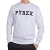 PYREX ORIGINAL - Felpa Girocollo da Uomo in Cotone, Polsini Elasticizzati, Logo Frontale - Art.45102 (Nero, S)