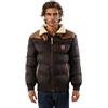 Geographical Norway Abradb Distribrands Production - Giacca Uomo Imbottita Calda Autunno-Invernale - Cappotto Caldo - Giacche Antivento A Maniche Lunghe e Tasche (Blu Marino M)