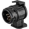 Ryme Automotive Adattatore Rimorchio da 13 a 7 Pin 12V Convertitore Elettrico Rimorchio/Caravana/Spina di Rimorchio Auto/Carrello