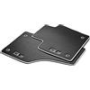 Audi 8u1061275mno Premium tappetini Anteriori, Nero/Grigio Argento, 2 Pezzi