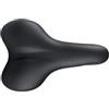 Selle San Marco BIOAKTIVE Trekking - Sella per Bicicletta Urbana, E-Bike, Trekking, Cover Morbida e Liscia, Telaio in Alluminio - Taglia S1, Nero